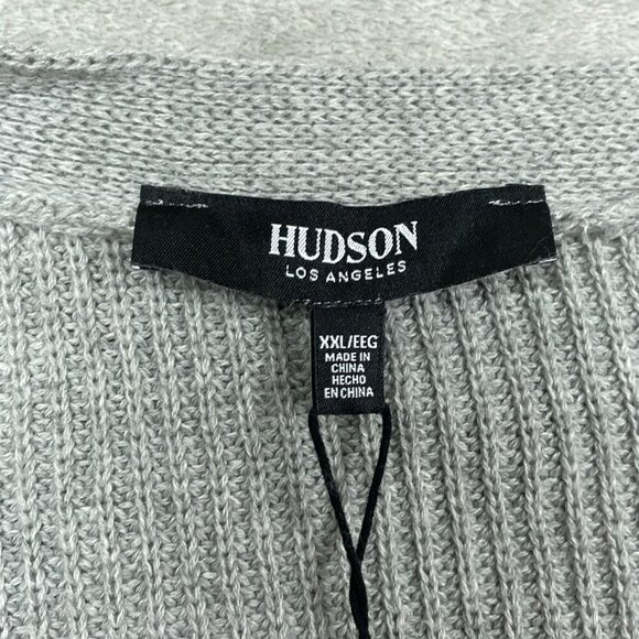 Hudson Los Angeles Gray Cotton Buttondown Cardigan XXL Womens NWT 6525 - Picture 4 of 8